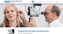 Desktop Screenshot of hno-gemeinschaftspraxis-goettingen.de
